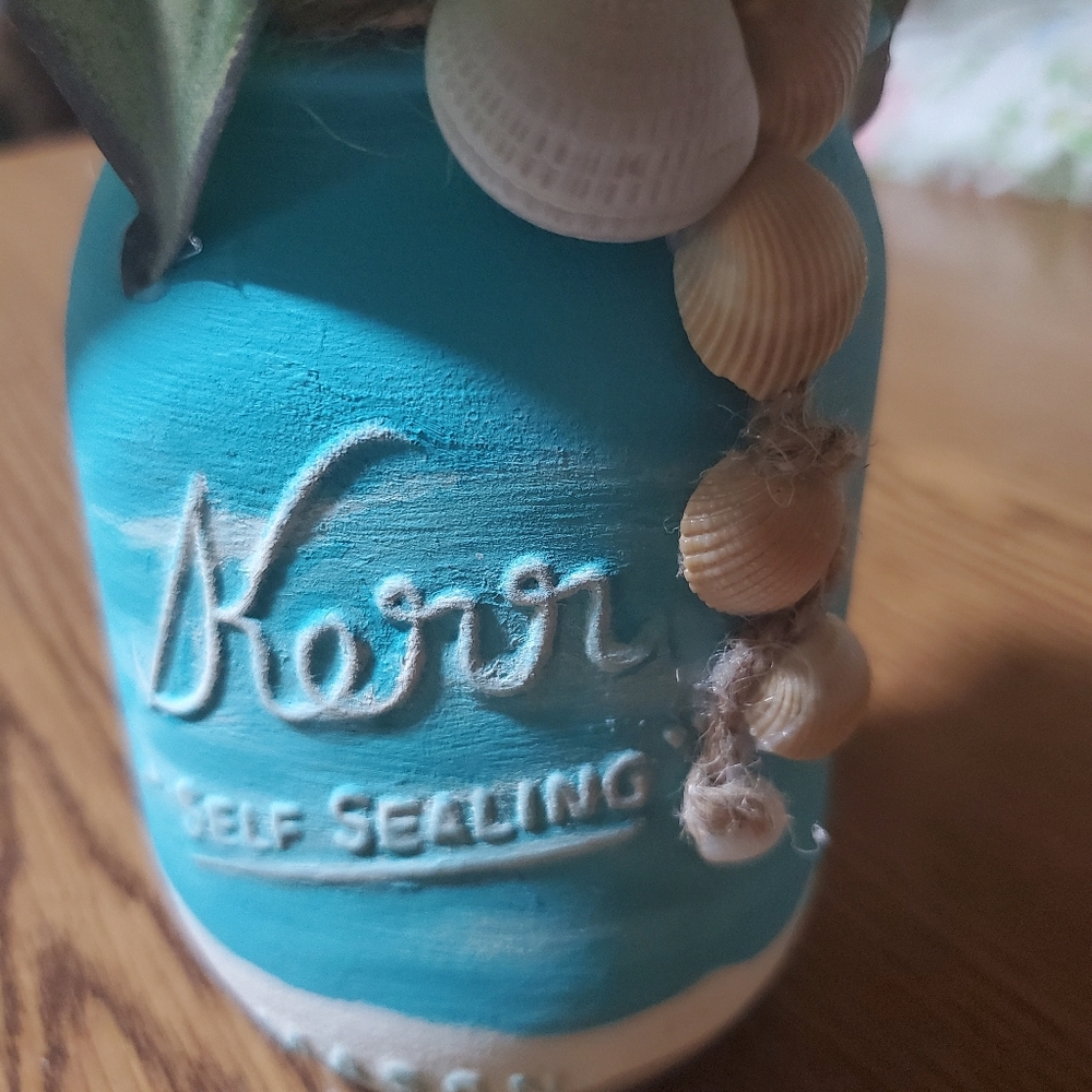 Seashell Mason Decor - Picture 5 of 5